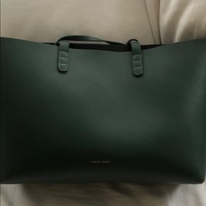 Mansur Gavriel Calf Small Tote in Moss